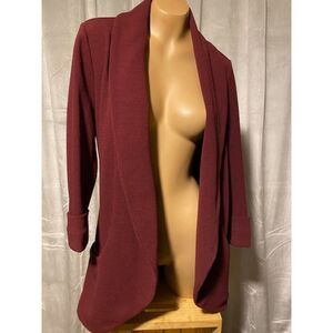 FRENCHMAUVE Burgundy Jacket Size XS